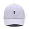Cappelli da baseball ricamati su misura strutturati occhiali in metallo colore bianco
