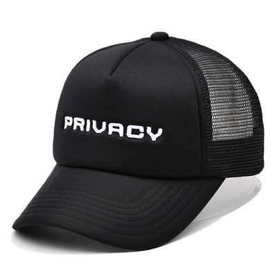 Cappelli per camionisti in corduroy personalizzati a 5 pannelli 3D Puff Embroidery Logo Snap Back Trucker Cap